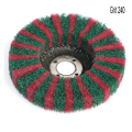 Nylon Fiber Flap Polishing Wheel Grinding Disc Non-woven 115*22mm Scouring pad Buffing Wheel for Angle Grinder